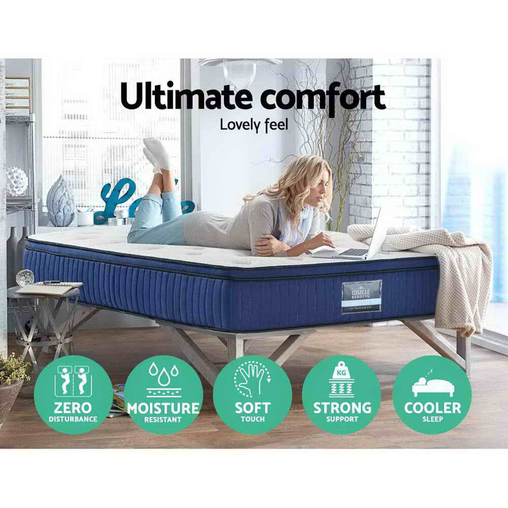 Franky 34cm Mattress Cool Gel Memory Foam 7 Zone (King)
