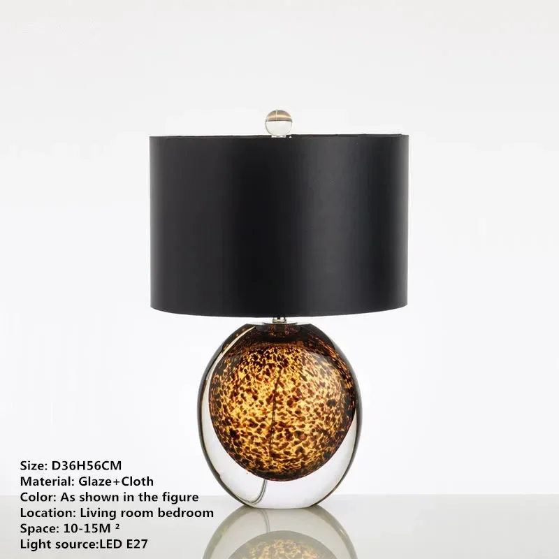 Tortoiseshell Drop. Luxurious European Design Lamp