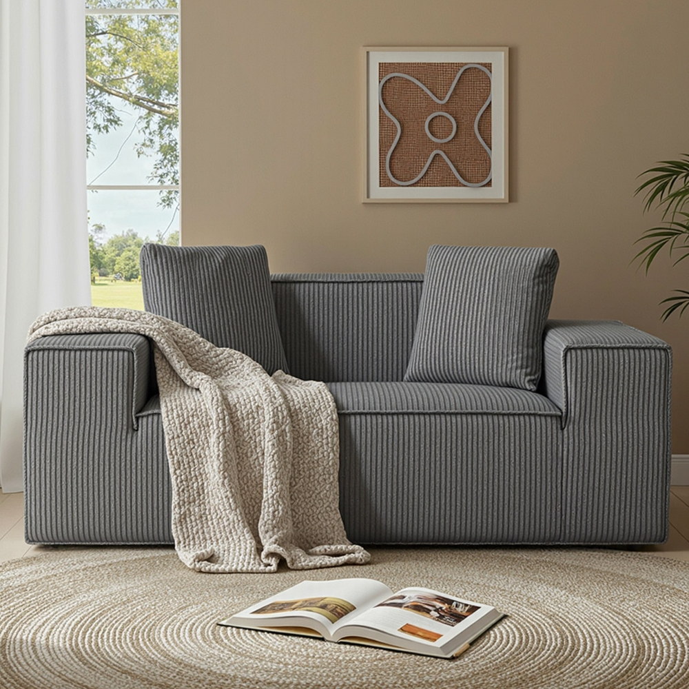 Brandon 2 Seater Sofa. Corduroy. Great For Apartments