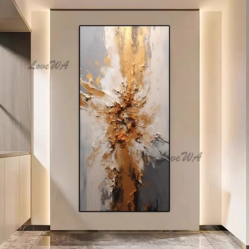 Modern Abstract Texture 100% Hand-painted Latest Design Oil Painting : no frame D - Size: 50cmx70cmx1